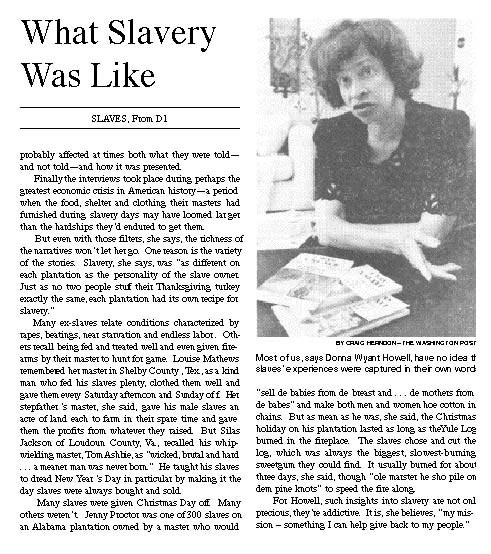 The Washington Post coverage of I WAS A SLAVE Books, Part 2 of 2