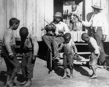 American slave children daancing
